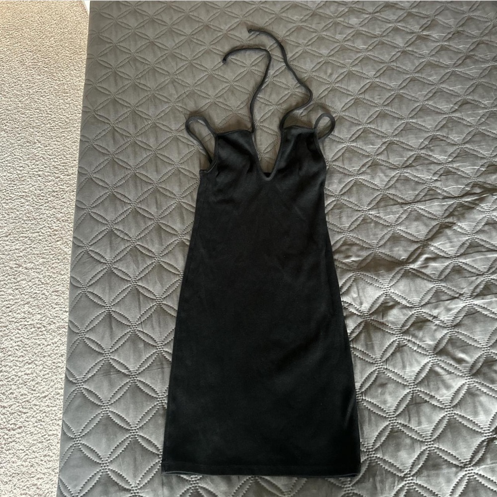 Zara Black Backless Dress